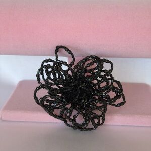 3D Beaded Flower Brooch, meticulously handcrafted